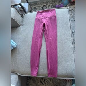Lululemon pink align leggings 25”